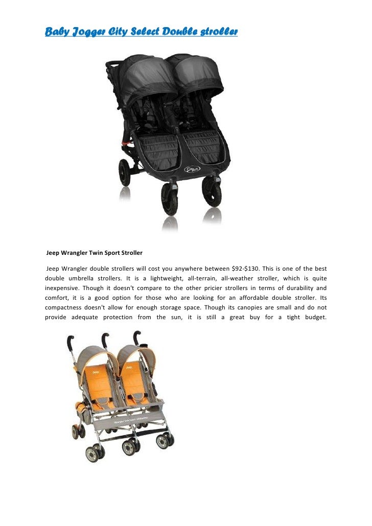 jeep wrangler twin sport stroller