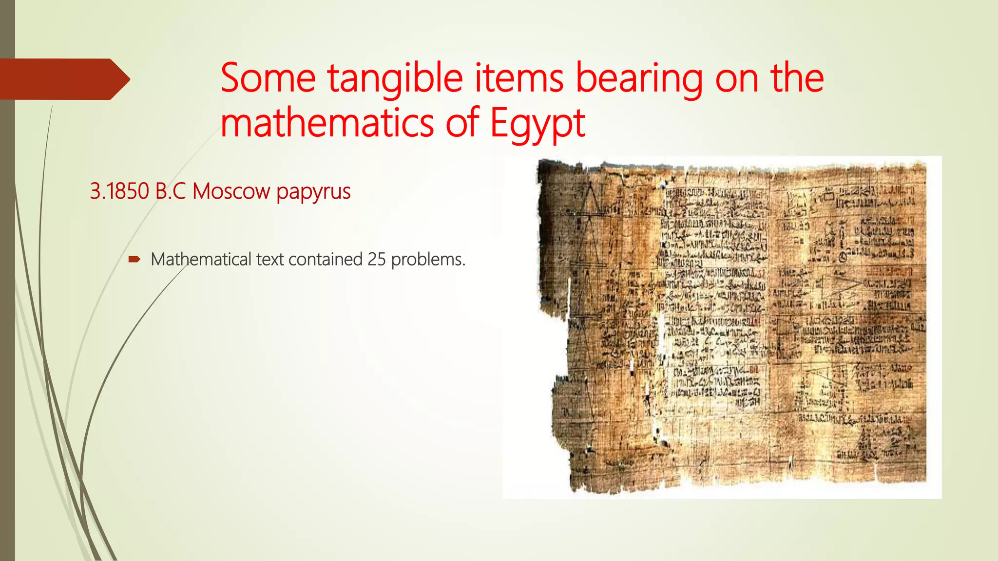 Babylonian And Egyptian Mathematics Pptx Babylonian And Egyptian Mathematics Pptx