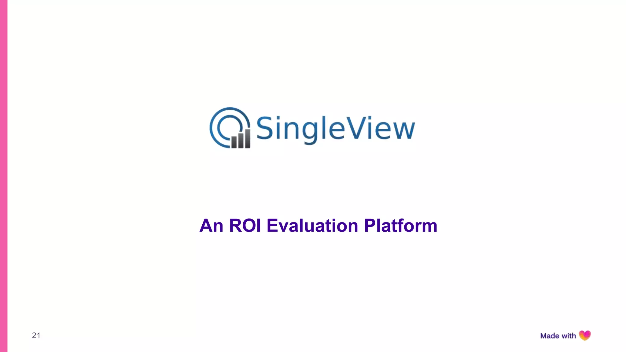 21
An ROI Evaluation Platform
 