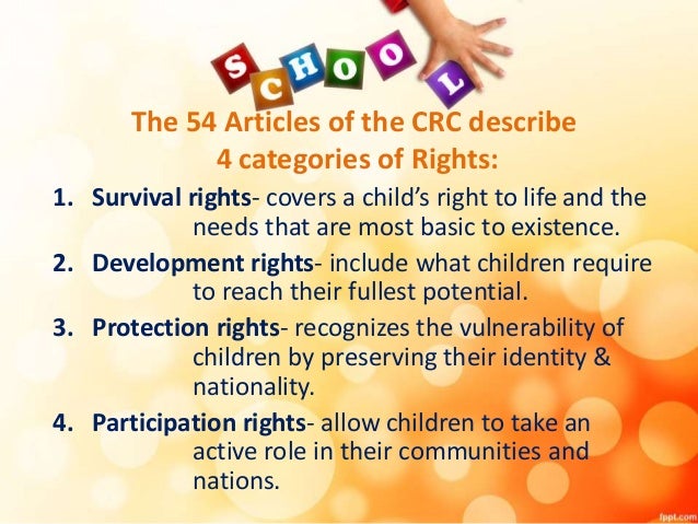 Convention on the rights of the child - applepna