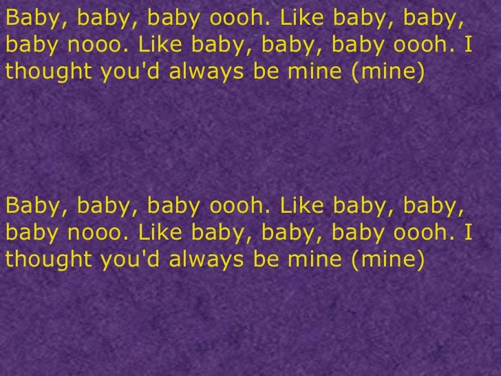 Baby Lyrics Baby Lyrics