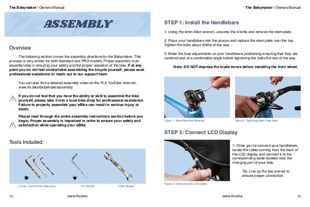 FLX Babymaker Owners Manual
