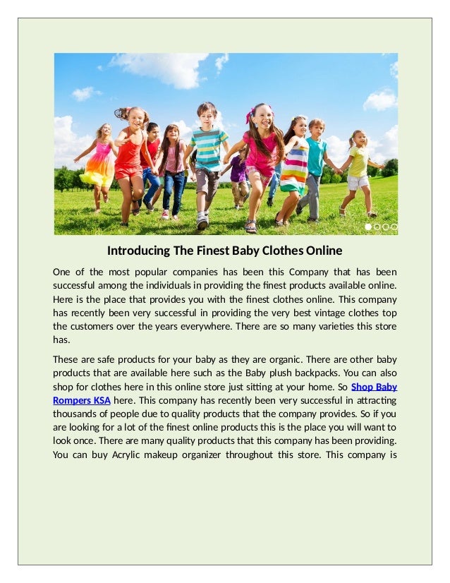 baby clothes companies