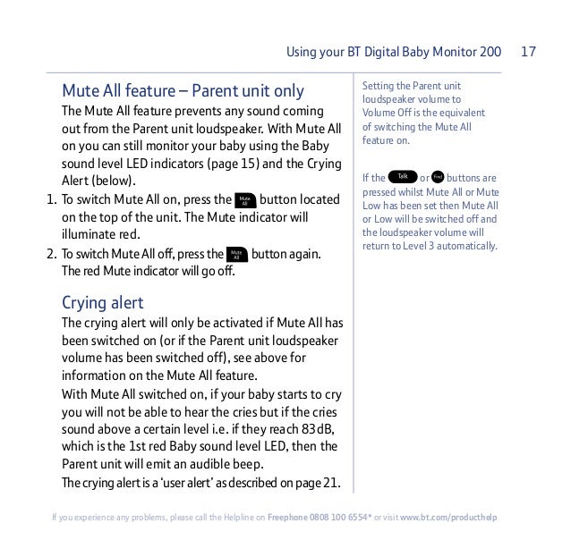 bt digital baby monitor 200
