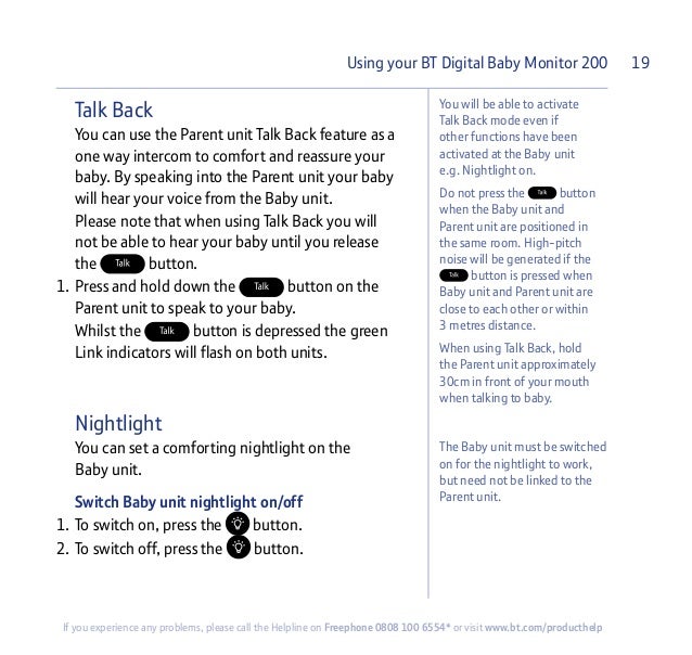 bt digital baby monitor 200