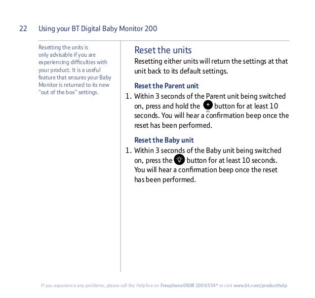 bt digital baby monitor 200