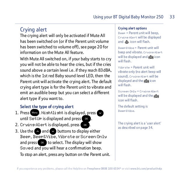 bt baby monitor beeping