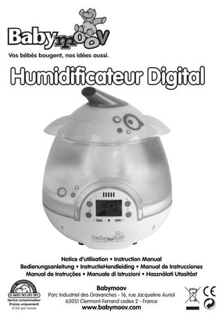 Humidificateur Digital par Babymoov 