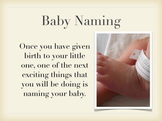 Baby Naming