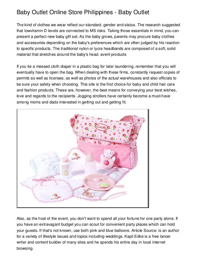 Baby Outlet Online Store Philippines Baby Outlet