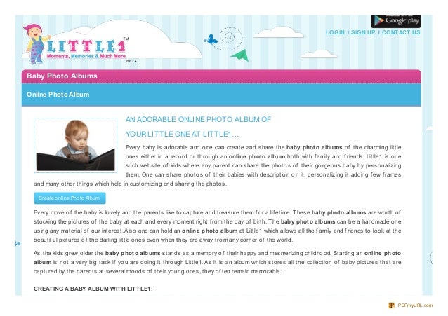 baby photo albums online