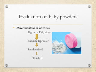 Baby powders | PPTX