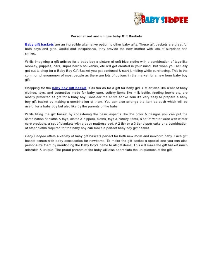 personalized baby basket