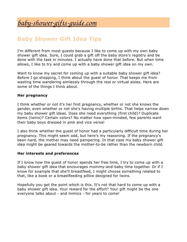 baby shower gifts for expectant mothers