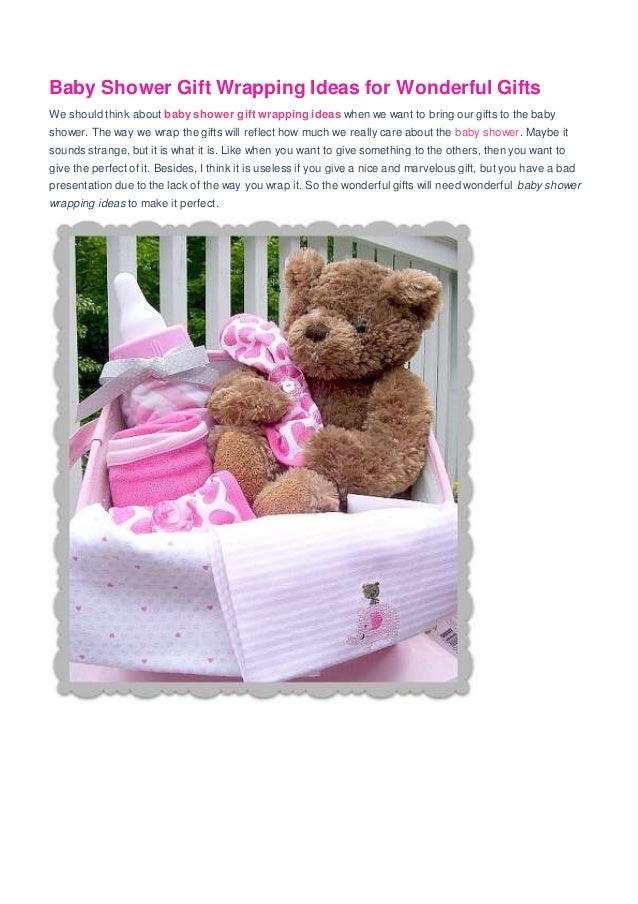 cute baby shower wrapping ideas