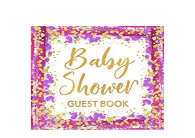 pink purple gold baby shower