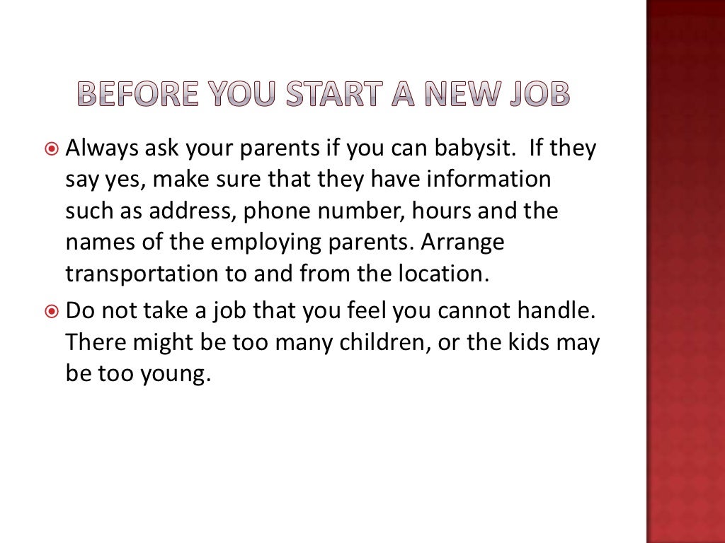 Babysitting Jobs for Teens