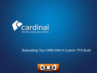 Babysitting Your ORM With A Custom TFS Build

 