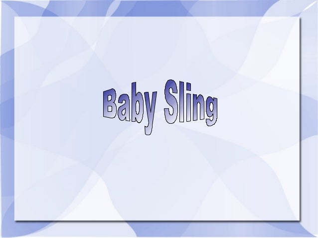 what is a baby sling