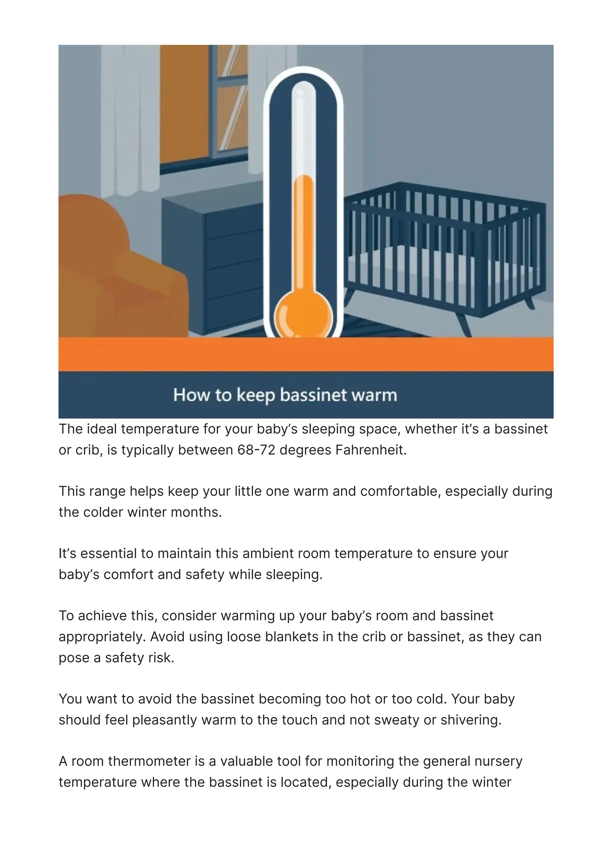 How to keep bassinet warm | PDF