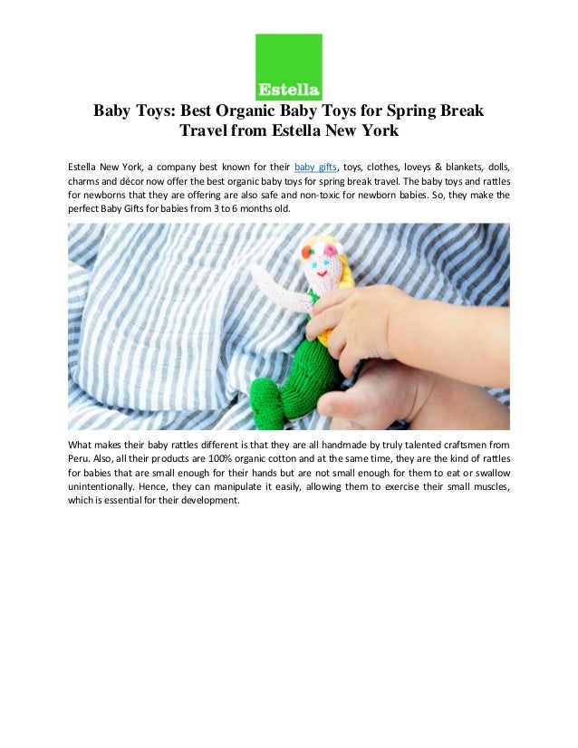 best organic baby toys