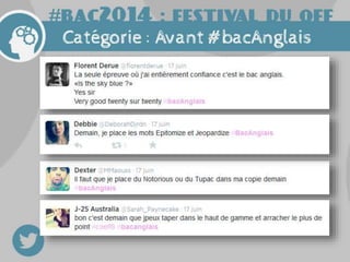  #Bac2014 Festival du Off #bacAnglais