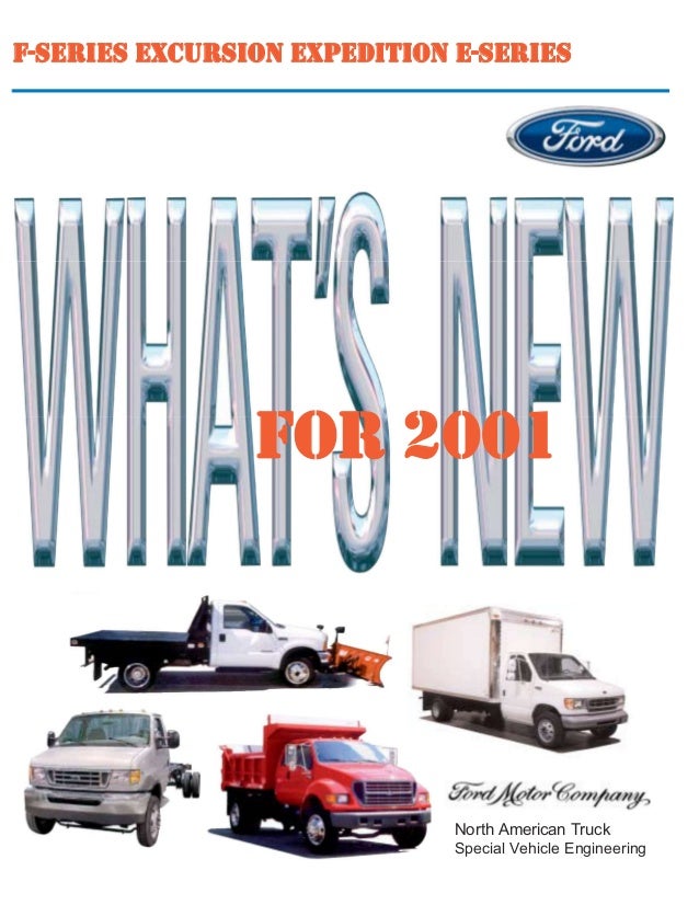 Ford Truck Whats New 2001