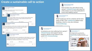 Create a sustainable call to action
 
