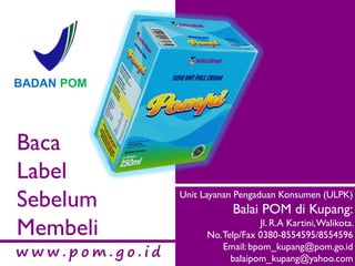 Baca label sebelum membeli | PDF