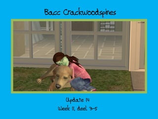 Bacc Crackwoodspines




     Update 14
   Week 11, deel 3-5
 