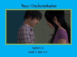 Bacc Crackwoodspines




     Update 16
   Week 11, deel 5-5
 