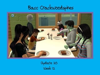 Bacc Crackwoodspines
Week 12
Update 20
 