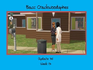 Bacc Crackwoodspines

Update 35
Week 13

 