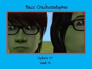 Bacc Crackwoodspines

Update 37
Week 13

 