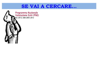 Home SE VAI A CERCARE… 
Programma Nazionale 
Valutazione Esiti ( PNE) 
Ed. 2013, SDO 2005- 2012 
I ntroduzione alla lettura 
Il Programma Nazionale Esiti sviluppa nel Servizio Sanitario italiano la valutazione degli esiti degli interventi sanitari... leggi 
Indicatori PNE Ed. 2013 
Fonti informative 
e criteri di record linkage 
Il Sistema Informativo Ospedaliero raccoglie le informazioni di tutti i ricoveri ospedalieri (in acuzie e post-acuzie) registrati in Italia.... leggi 
Metodi statistici 
Nella maggior parte delle applicazioni gli indicatori di valutazione degli esiti degli interventi sanitari sono espressi come ... leggi 
Appendice 
Lista degli acronimi e delle definizioni maggiormente usate per la descrizione degli indici e nelle trattazioni epidemiologiche. leggi 
Guida all'uso e Tutorial Tutorial 1: Struttura del Formazione a distanza - ECM FNOMCeO IPASVI 
http://95.110.213.190/ 