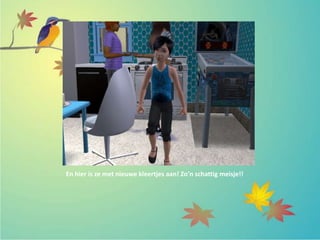 En hier is ze met nieuwe kleertjes aan! Zo’n schattig meisje!!
 