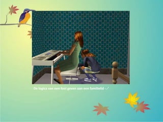 De logica van een fooi geven aan een familielid -.-’
 