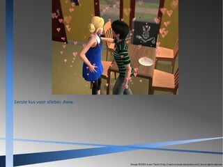 Eerste kus voor allebei. Aww.

 