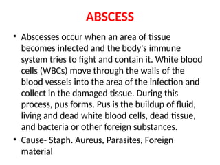 BACE 2nd yr. BOIL ABSCESS CARBUNCLE BNHG | PPTX