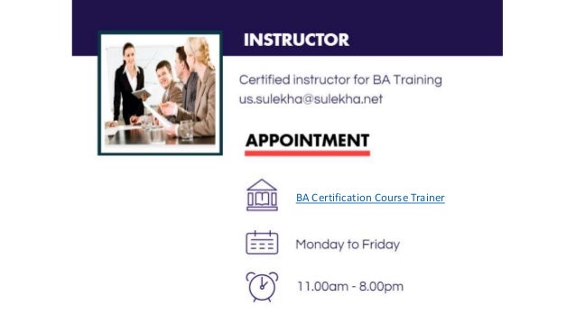 Ba certification training online