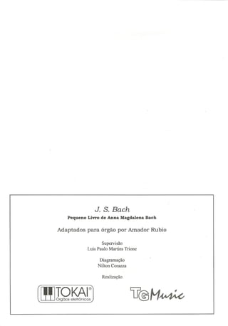 J.S Bach 12 Peças Fáceis