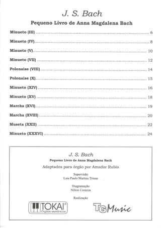 J.S Bach 12 Peças Fáceis