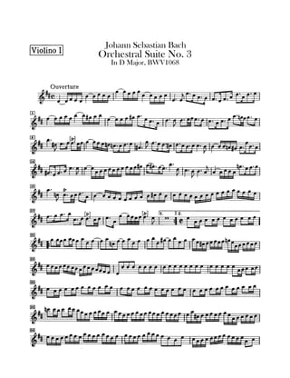 Bach   suite orchestral 3 - violin i