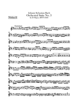 Bach   suite orchestral 3 - violin ii
