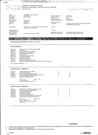 Bach degree transcript | PDF