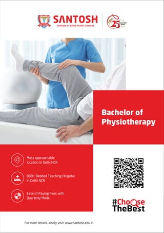 Bachelor of
Physiotherapy
Since 1990
Institute of Allied Health Sciences
 