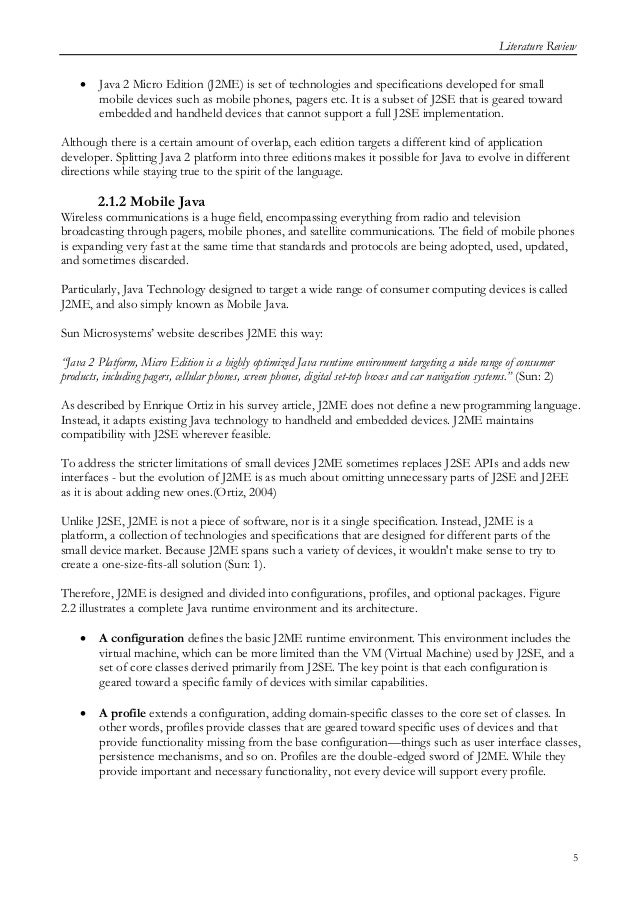 Literature review structure picture