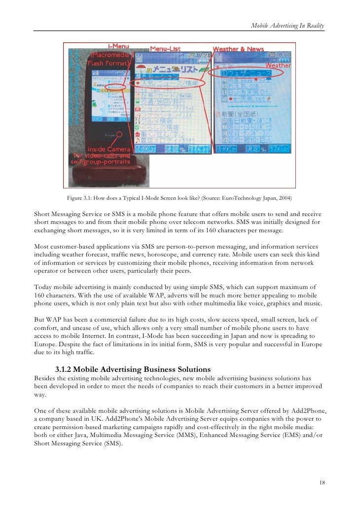 Dissertation report on mobile marketing