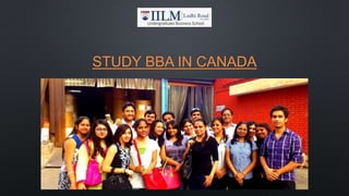 STUDY BBA IN CANADA
 