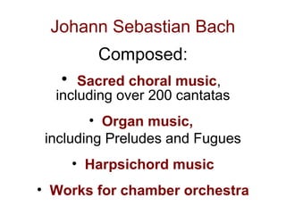 Bach Handel Vivaldi Ppt